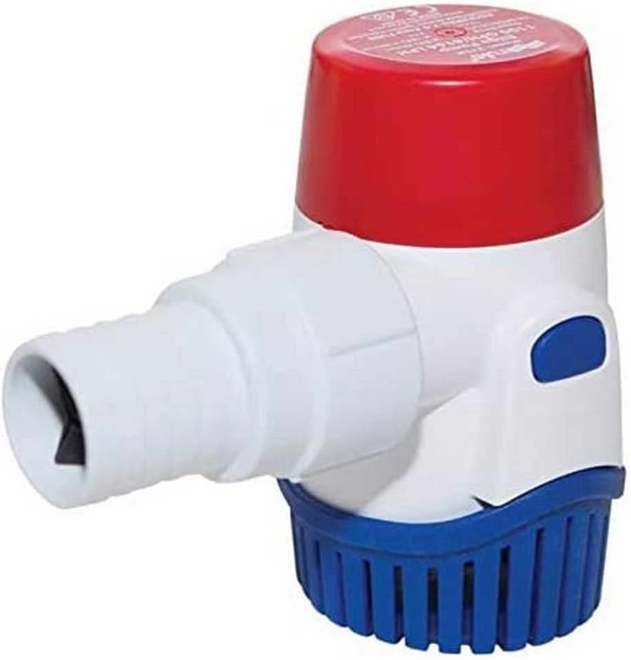 Rule 25 DA-24 Marine Bilge Pump: High Flow, 500 GPH, 24 Volt