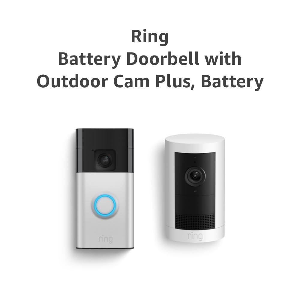 Ultimate Home Security Bundle: Ring Battery Doorbell & Outdoor Cam Plus