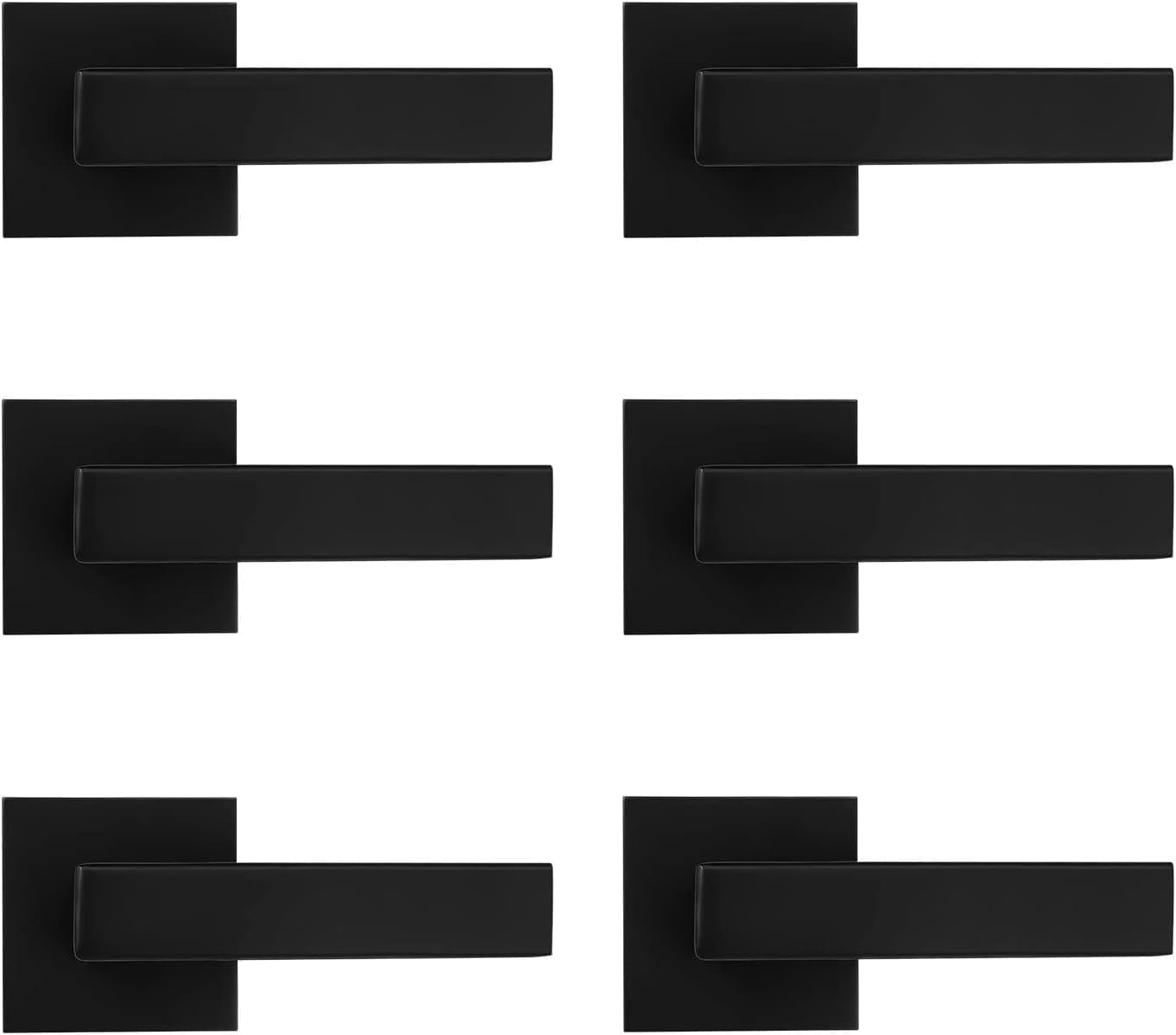 Probrico Dummy Lever Door Handle Set for Closets and French Doors
