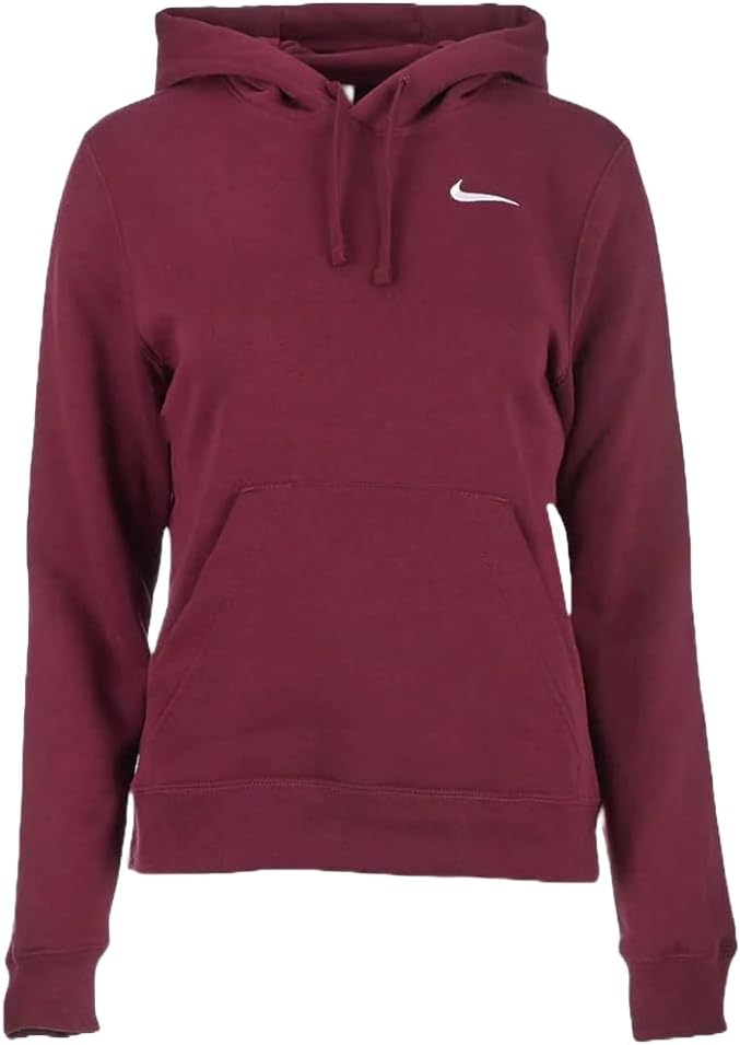 Nike Maroon XS Womens Fleece Hoodie - Cozy Comfort!