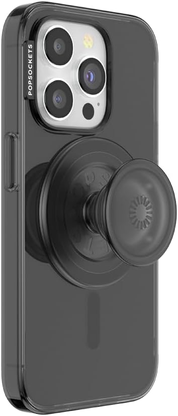 PopSockets iPhone 15 Pro Case with Round Grip for MagSafe Use