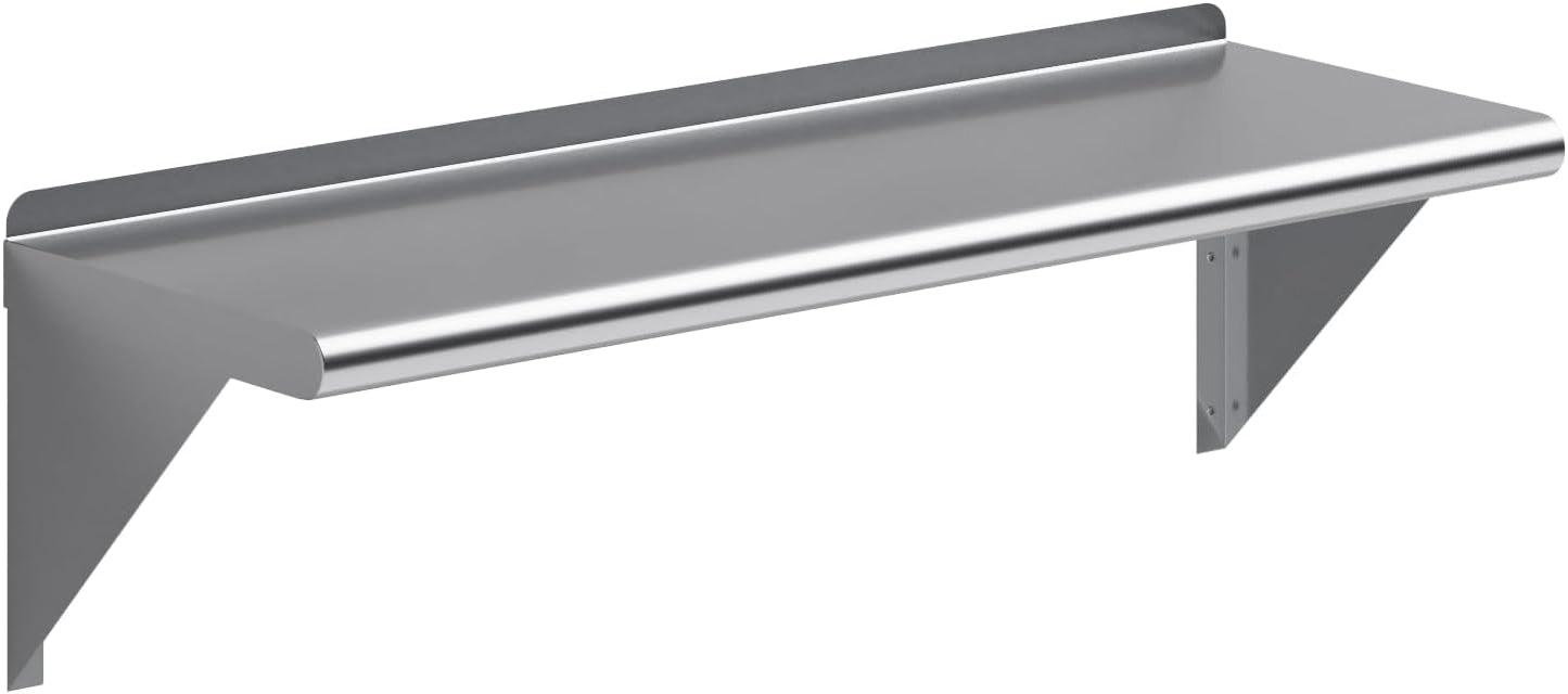 36in Long Stainless Steel Wall Shelf for Kitchen & Garage Use