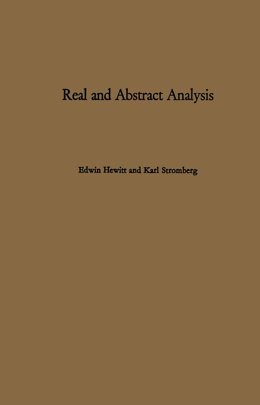 Real and Abstract Analysis: Modern Functions of Real Variables