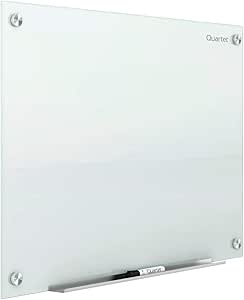Quartet Magnetic Glass Dry Erase White Board for Modern Spaces