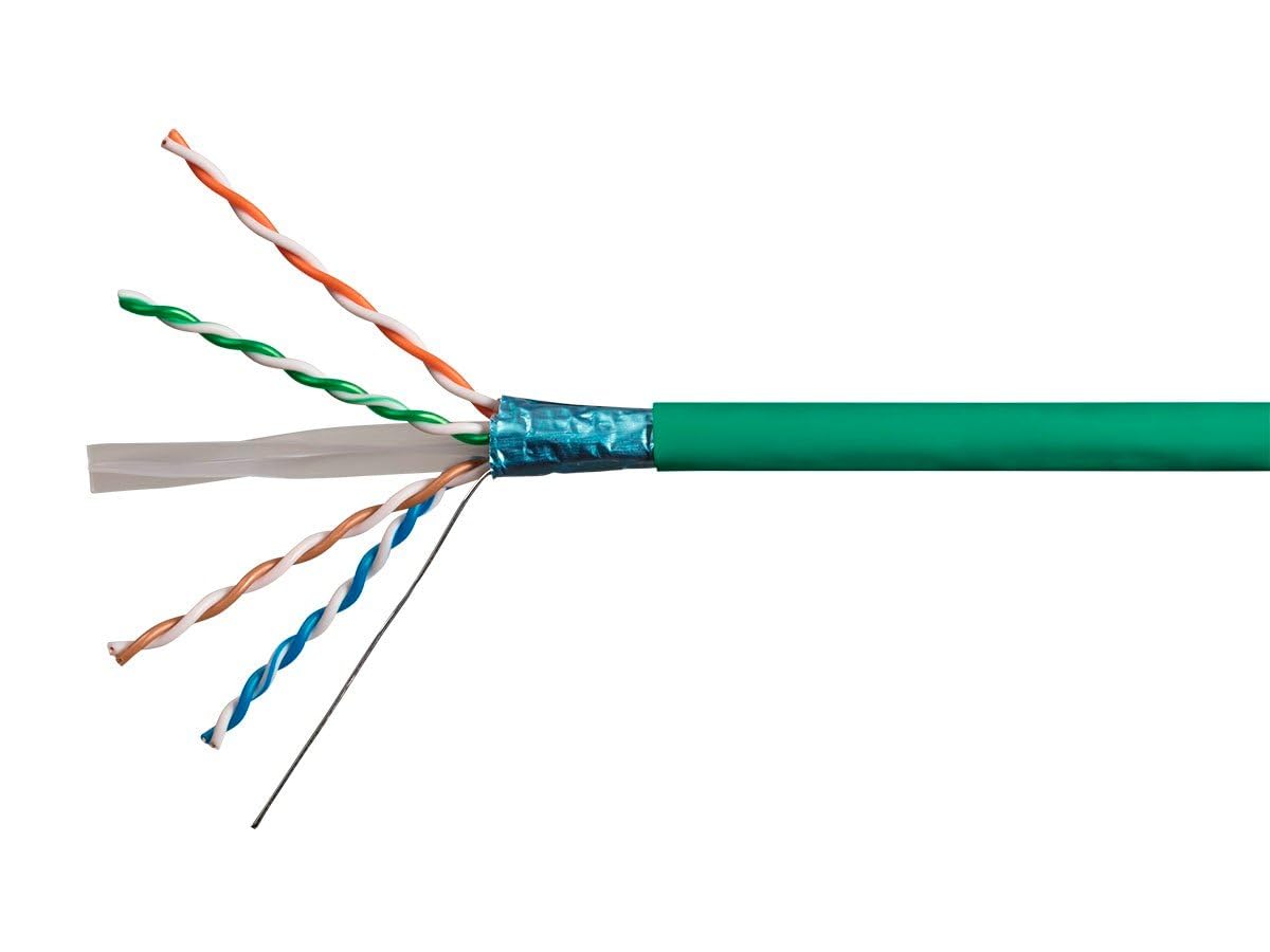 Monoprice Cat6A Ethernet Bulk Cable - 500 Feet - Green