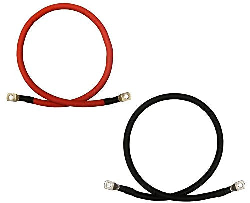 4/0 AWG Gauge Red + Black Pure Copper Battery Inverter Cables