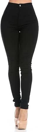 Plus Size Super High Waisted Stretchy Skinny Jeans in Mocha