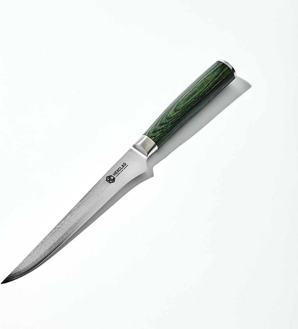 HexClad 6-Inch Boning Knife with Japanese Damascus Steel Blade