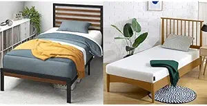 ZINUS Twin Bed Set with Memory Foam Mattress and Bamboo Frame