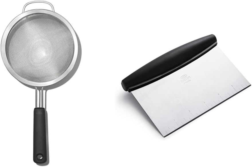 OXO Good Grips 8-Inch Double Rod Strainer and Scraper Set