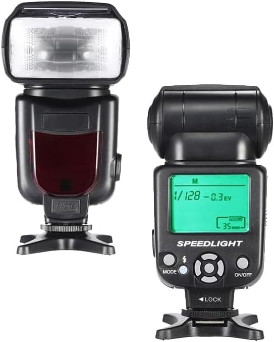 Speedlite Flash with LCD Display for Canon EOS R100 Users