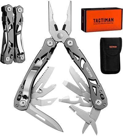 TACTIMAN 15-in-1 Pocket Knife: Ultimate Multitool for Men