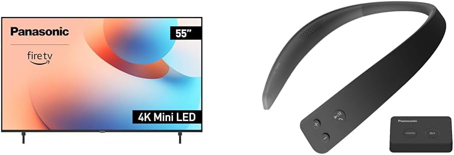 Panasonic 55 4K Smart TV with Neck Speaker - Immerse in Cinematic Sound!