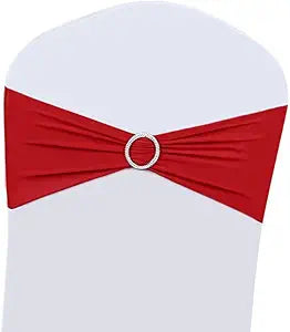 Boshen 75PCS Stretch Chair Sashes for Wedding and Party Decor