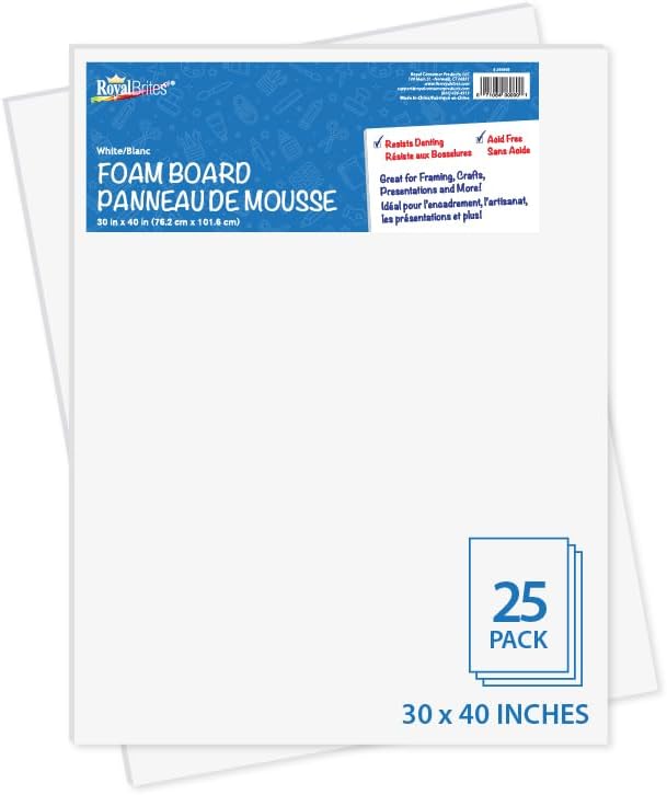 Premium White Foam Board 30 x 40 for Art and Presentations