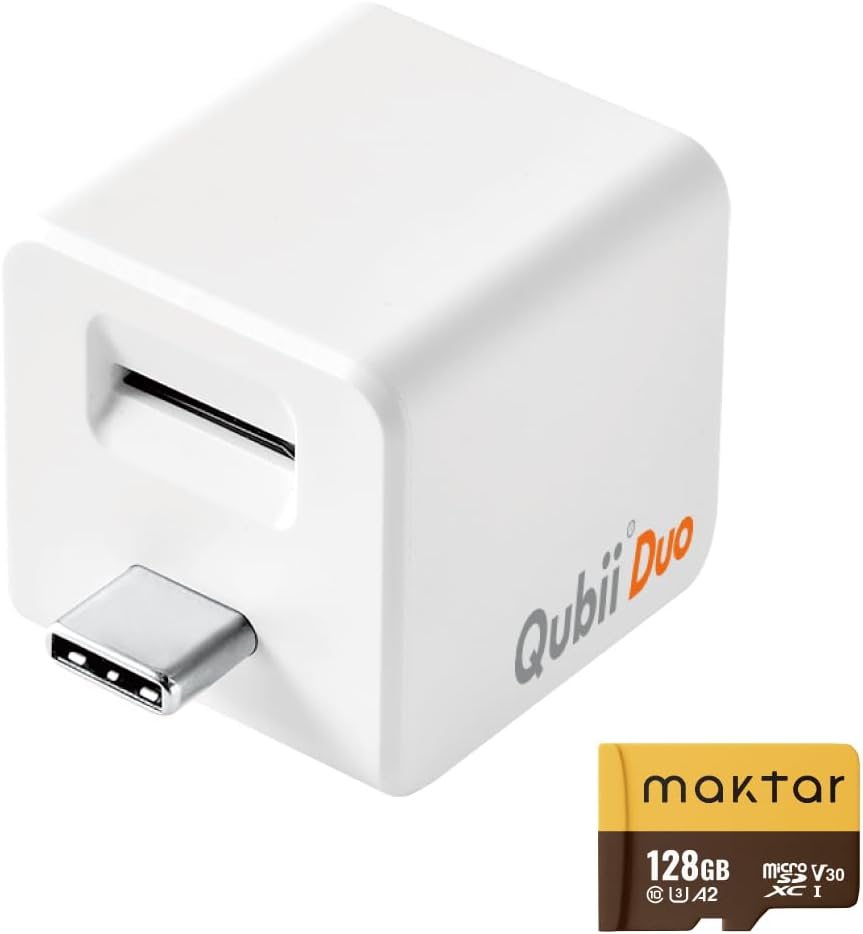 MAKTAR Qubii Duo USB C: Effortless iPhone Backup Storage Solution