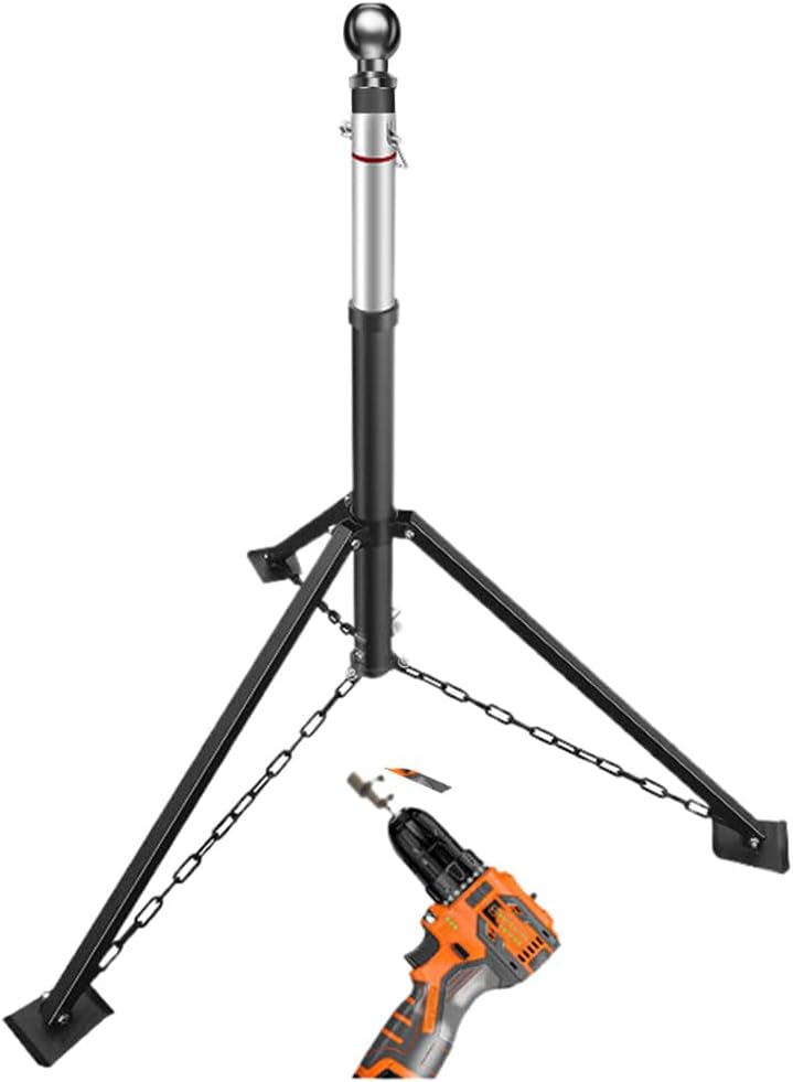 Gooseneck Tripod Stabilizer Jack for 5th Wheel Trailer RV