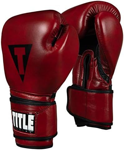 Blood Red Leather Boxing Gloves - Ultimate Training Gear
