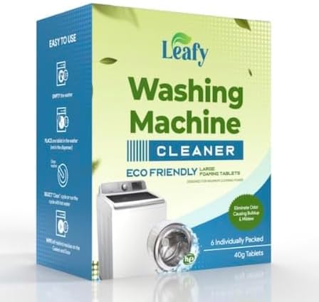 6 Large Eco-Friendly Washer Tablets for Deep Cleaning