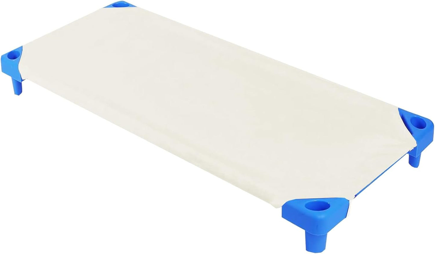 Premium Cot Sheets 6-Pack - Corner Elastic - Poly Cotton - Ivory