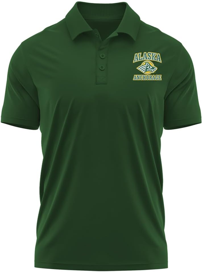 Official NCAA Collegiate Men's Sport Polo Short Sleeve Shirt