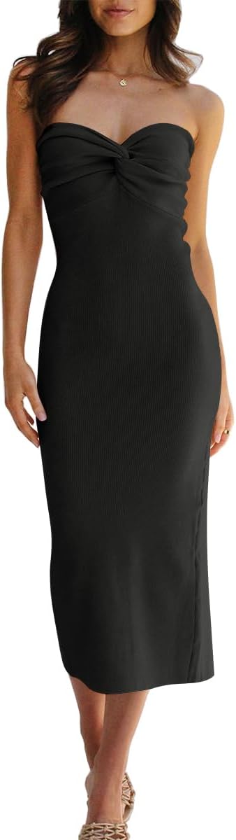 LILLUSORY Knitted Dresses Twisted Front Bodycon Dress Review