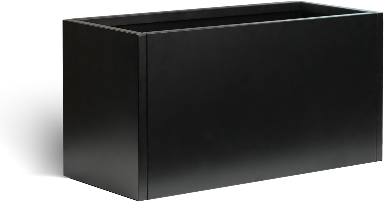 Galvanized Steel Metal Planter Box for Indoor and Outdoor Use