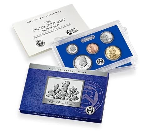 2024 S US Mint Proof Set Collection - 10 Coin Set With Certificate