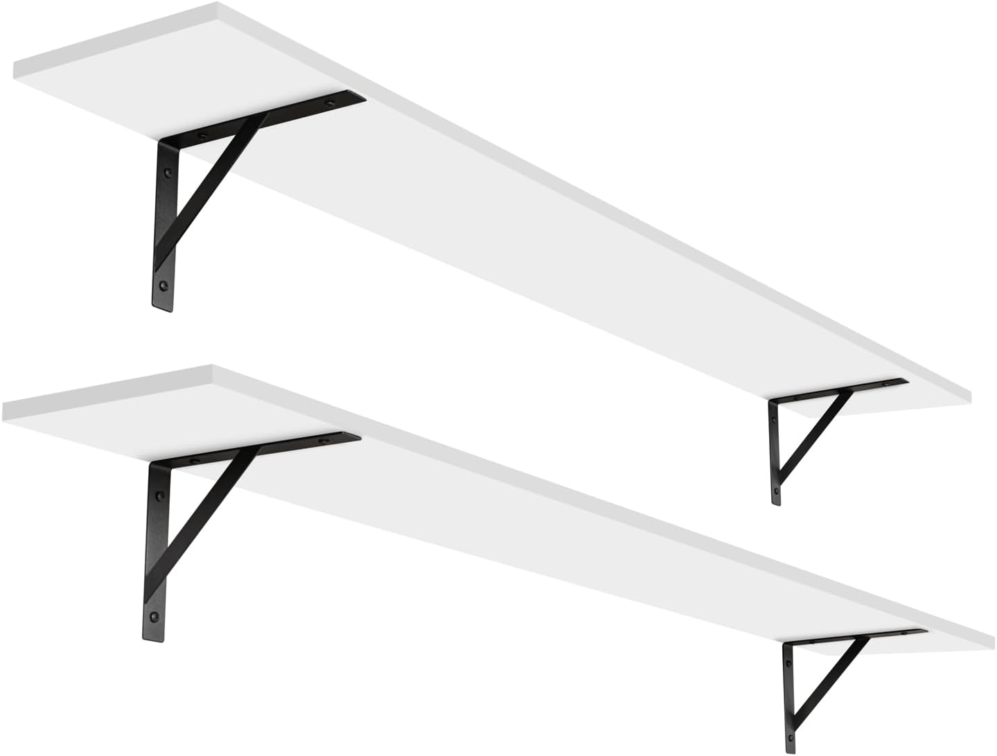 DINZI LVJ Long Wall Shelves Set of 2 for Extra Large Storage