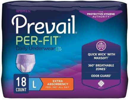 Prevail Per-Fit Extra Absorbency Daily Protective Underwear for Women