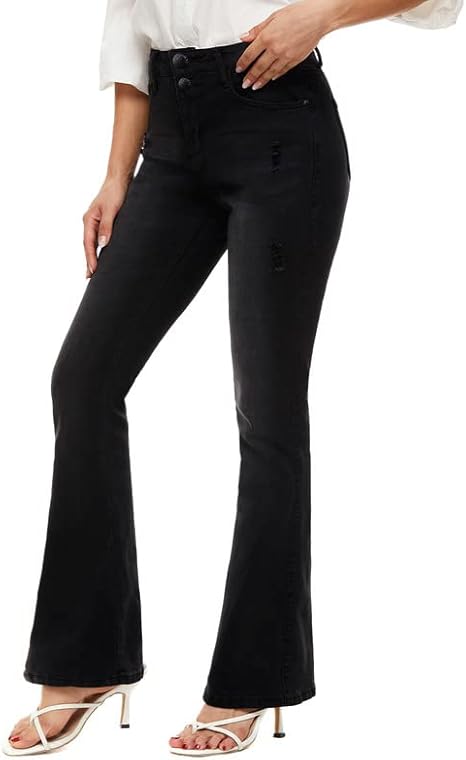 VIPONES Bell Bottom Jeans for Women High Waisted Flare Denim