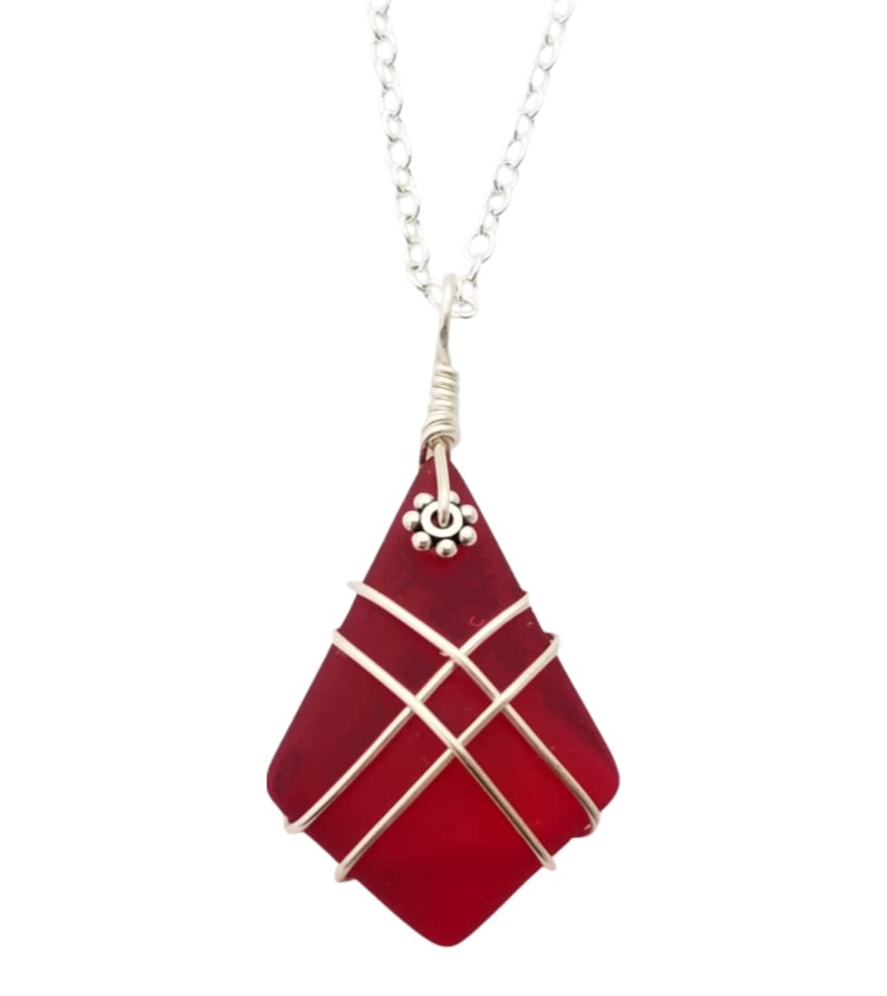 Yinahawaii Handmade Sea Glass Necklace for Unique Jewelry Lovers
