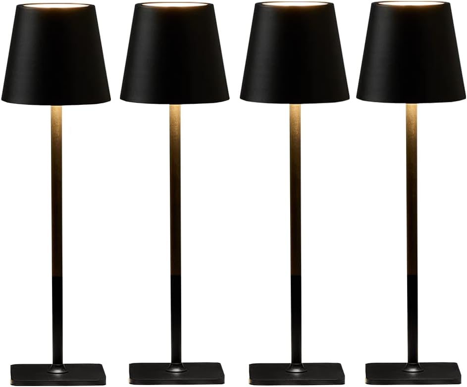 Waterproof LED Table Lamps - Wireless & Rechargeable