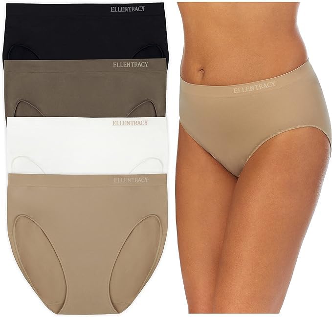 ELLEN TRACY Womens Seamless Underwear for Everyday Comfort