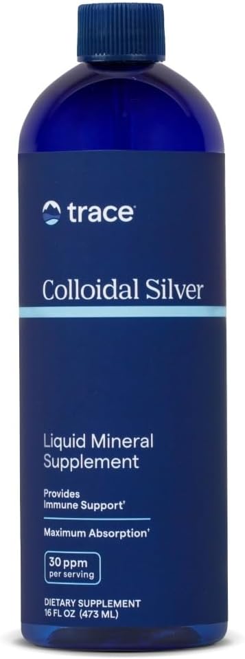 Trace Minerals Colloidal Silver Liquid Supplement for Immunity