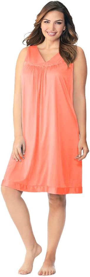 Exquisite Form Women's Sleeveless Short Nightgown for Comfort