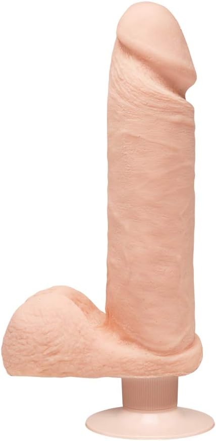 Doc Johnson The D Vibrating 8 Inch ULTRASKYN Dildo for Pleasure