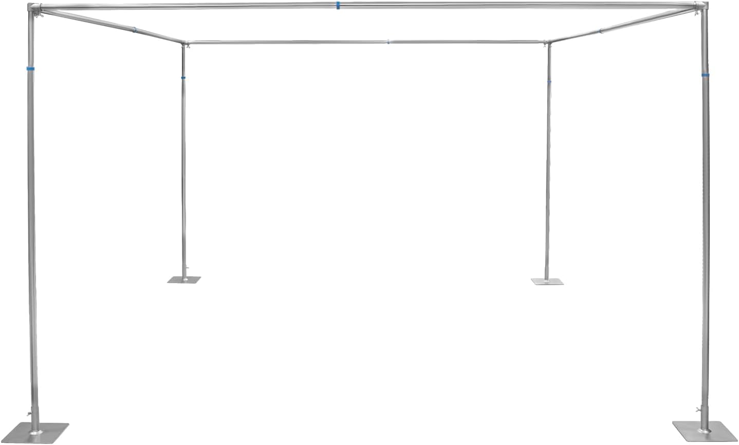Adjustable Height 4 Post Backdrop Stand Kit for Weddings & Events