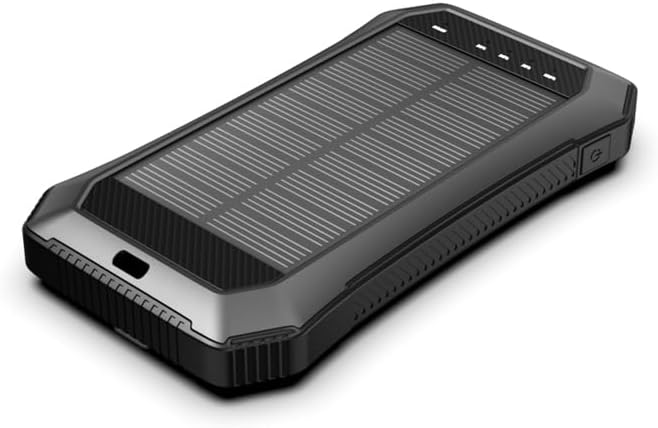 Portable Solar Power Bank - Fast Charging for 3 Devices