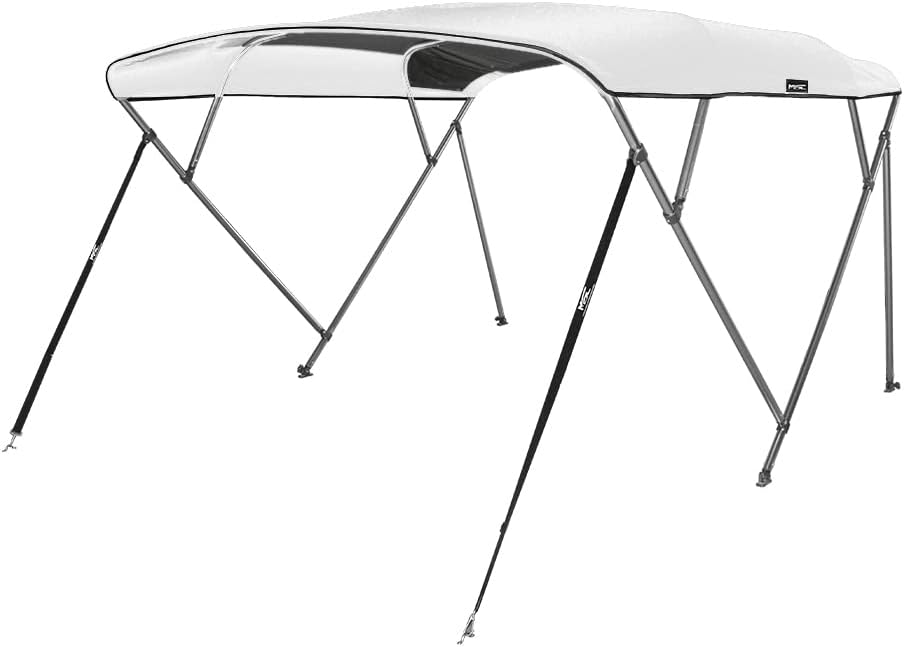 MSC 3 Bow Bimini Top Boat Cover with 600D Polyester Fabric