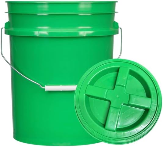 5 Gallon Food Grade Plastic Bucket with Air Tight Lid for Storage