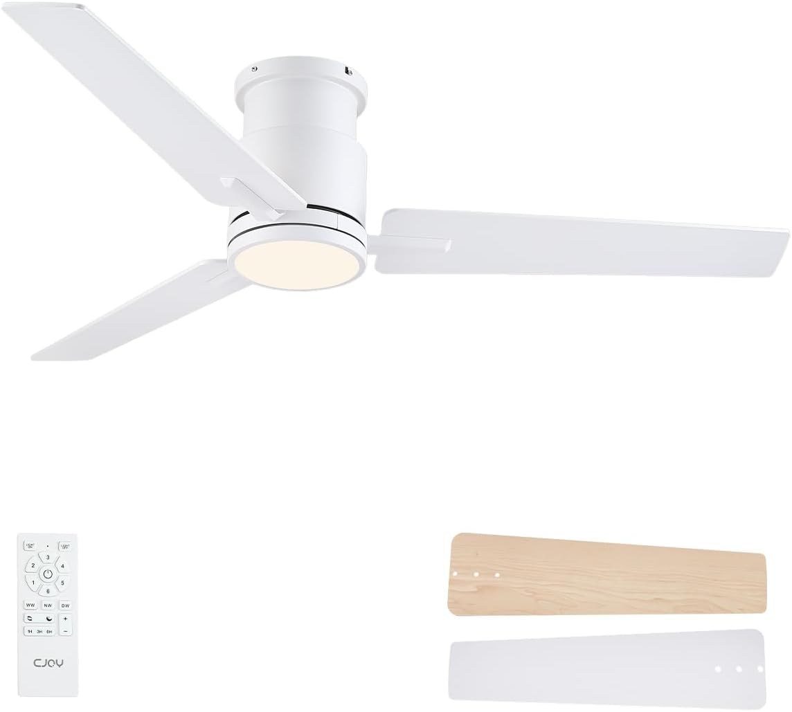 CJOY 52 Inch Ceiling Fan with Lights and Remote Control Features