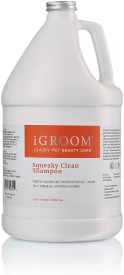 iGroom Squeaky Clean Dog Shampoo for Deep Cleaning Power