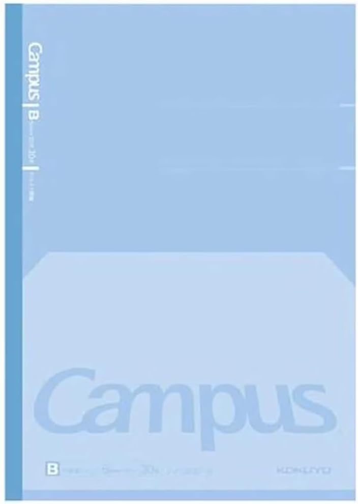 KOKUYO Blue Flat Semi-B5 Dot Notebook, 30 Sheet School Journal