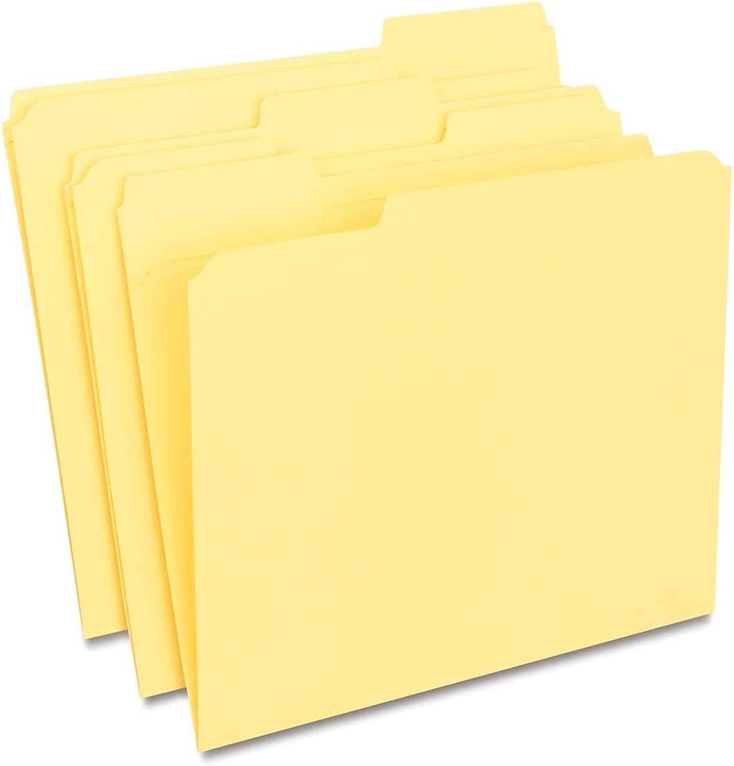 Staples File Folders with Reinforced Tabs for Organized Storage