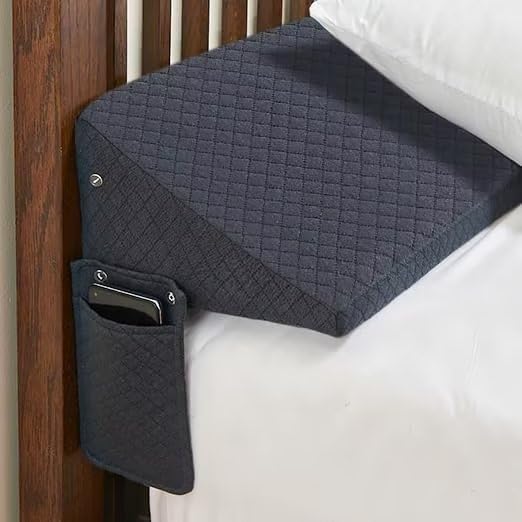 Queen Size Bed Wedge Pillow for Headboard Gap Filler Comfort