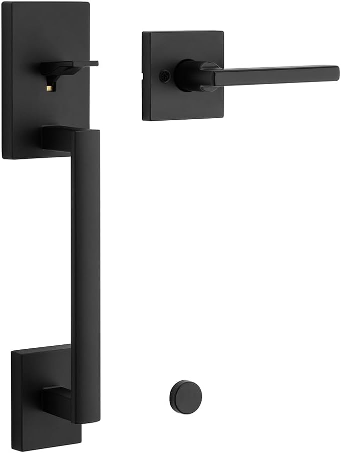 Kwikset San Clemente Front Door Handle for Stylish Entryways