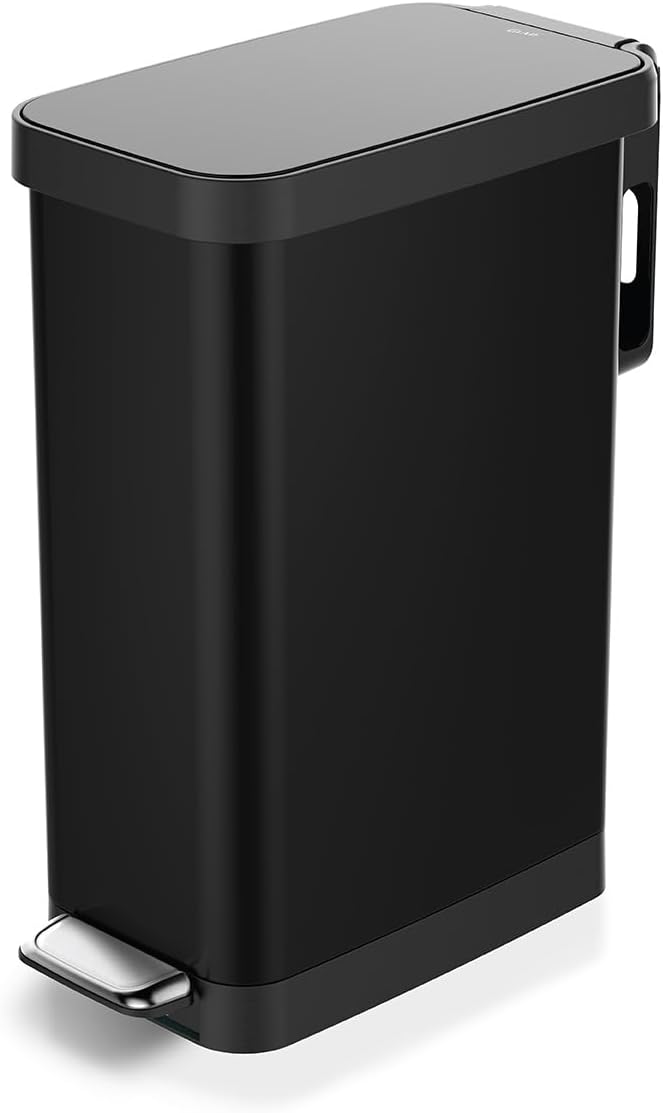 Glad Slim Trash Can with Clorox Odor Protection for Kitchen