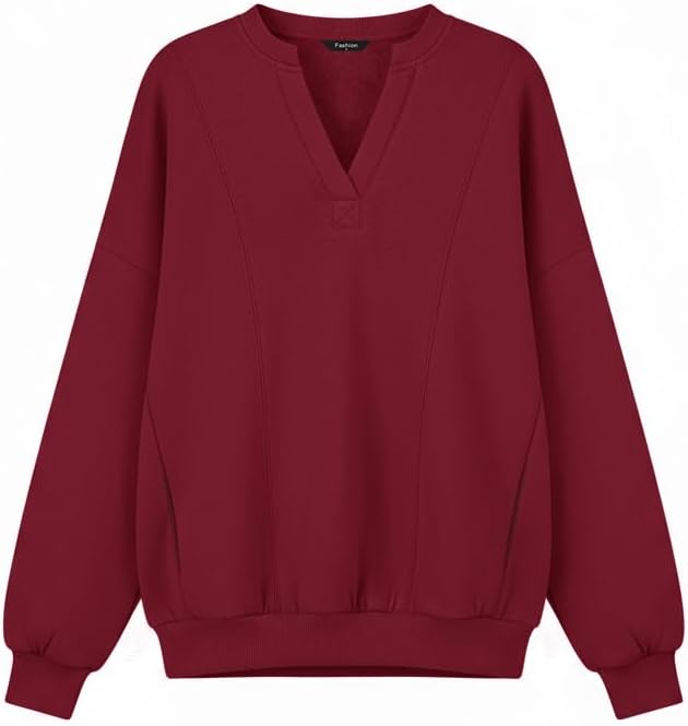 Dowerme Oversized Sweatshirt for Women with Pockets and Style