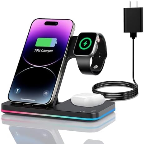 3-in-1 Fast Wireless Charger for Apple Devices